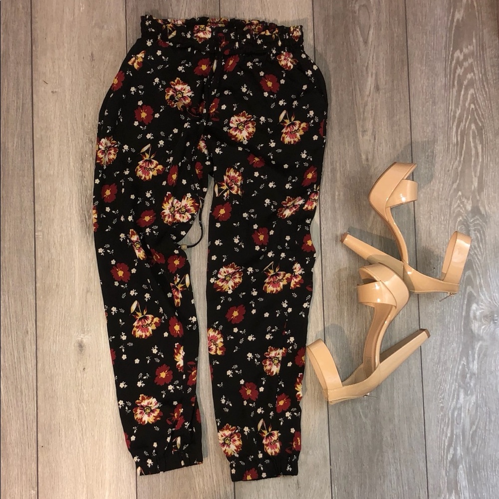 Floral Crop Pants